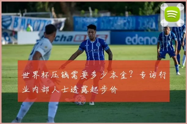 世界杯压钱需要多少本金?专访行业内部人士透露起步价